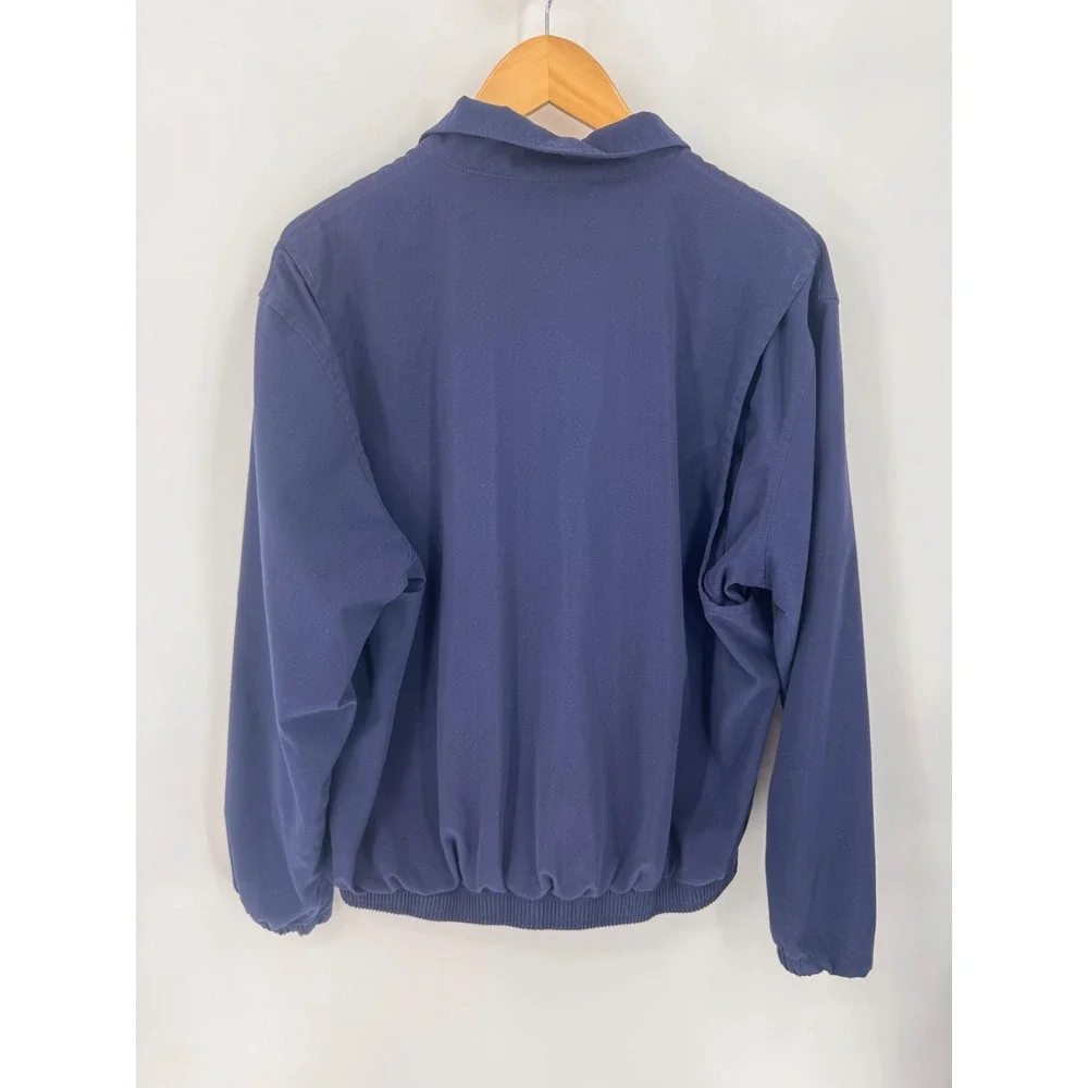Polo Ralph Lauren Windbreaker Mens M Navy Blue Vintage 1/4 Zip Golf Jacket